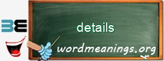 WordMeaning blackboard for details